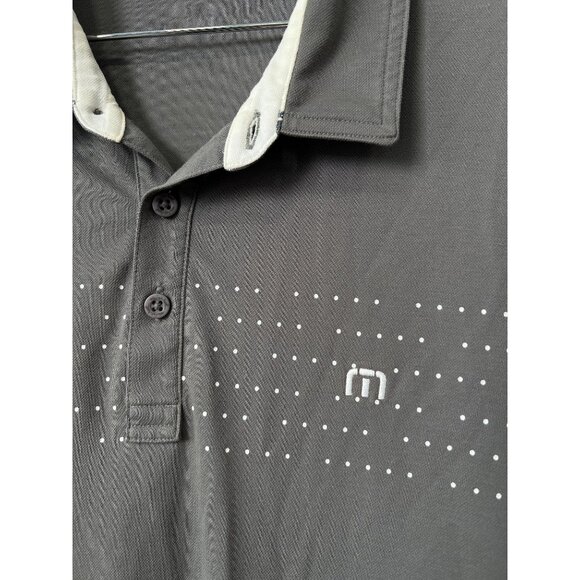 Travis Mathew Polo Shirt Size XL Collared Short Sleeve Gray Golf Sporty Active - Picture 3 of 7